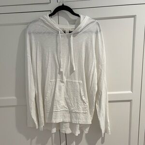 Caslon White Hooded t-shirt | XL